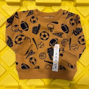 Jumping Beans Tan Sports Print Sweatshirt